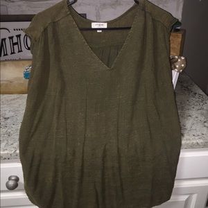Army Green sleeveless top